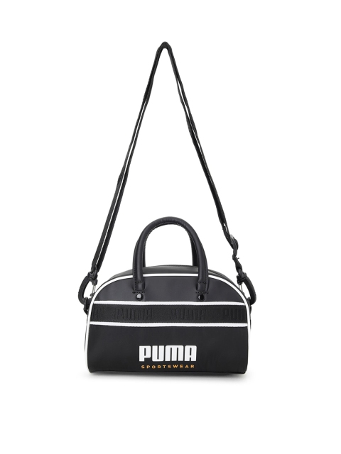 

Puma Black Printed Campus Mini Unisex Grip Bag