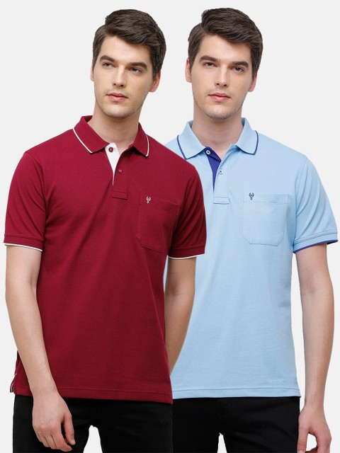 

Classic Polo Men Pack Of 2 Multicoloured Polo Collar T-shirts, Multi