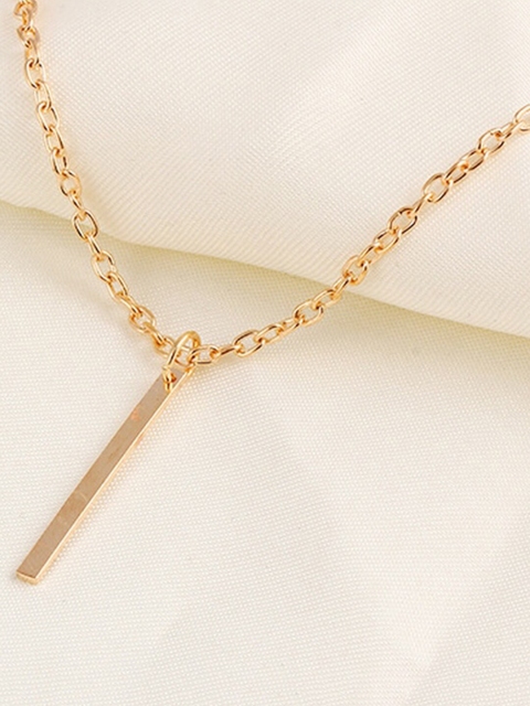 

Vembley Gold-Plated Line Pendant Necklace