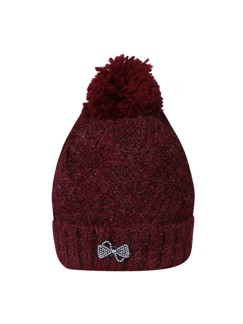 

LOOM LEGACY Women Maroon Beanie
