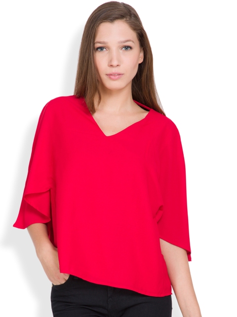 

Tokyo Talkies Women Red Solid Top