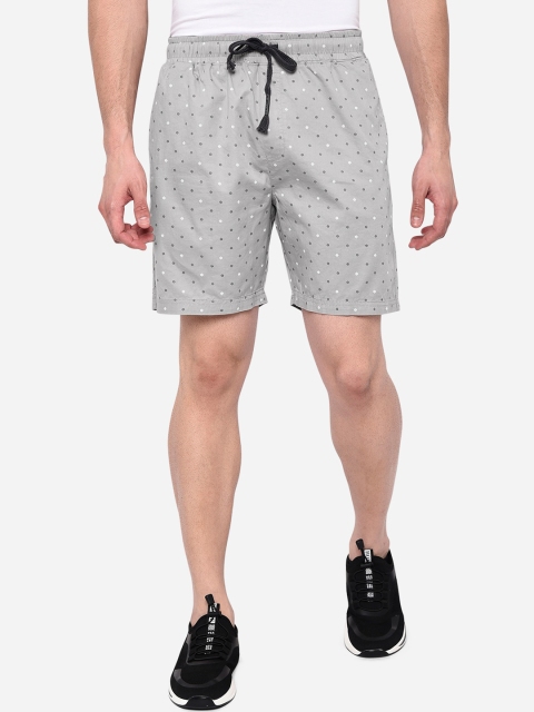 

JADE BLUE Men Grey Sports Shorts