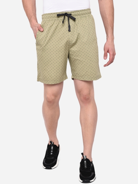 

JADE BLUE Men Beige Printed Shorts