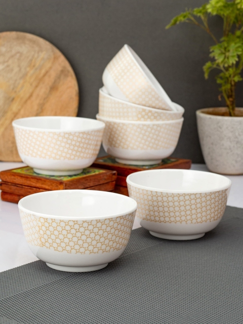 

LIVING ROOTS Set of 6 Multi Printed Bowls