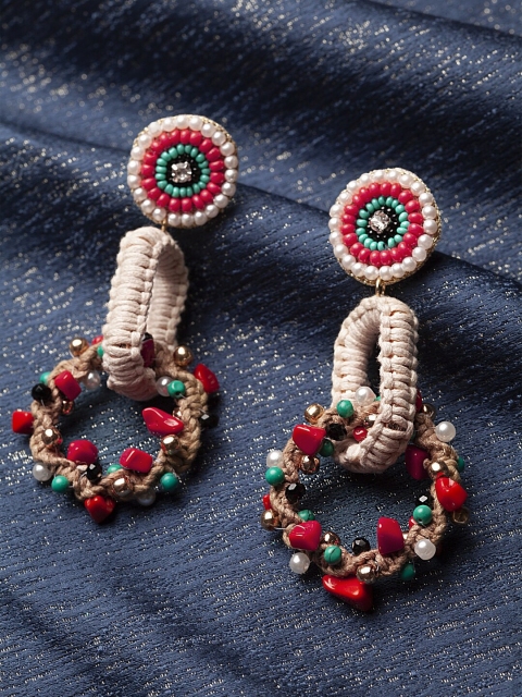 

DIVA WALK EXCLUSIVE Red Contemporary Drop Earrings