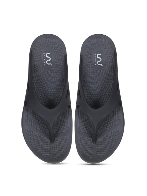 

Doubleu Men Grey Thong Flip-Flops