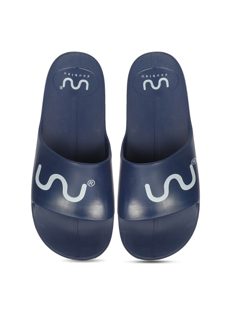 

Doubleu Men Blue Printed Sliders