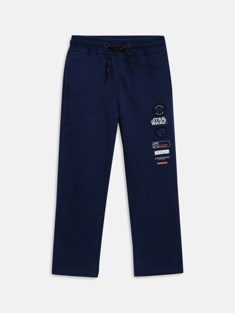 

Octave Boys Navy Blue Solid Cotton Track Pants