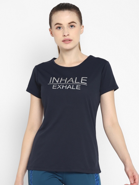 

OFF LIMITS Women Navy Blue Typography Printed T-shirt
