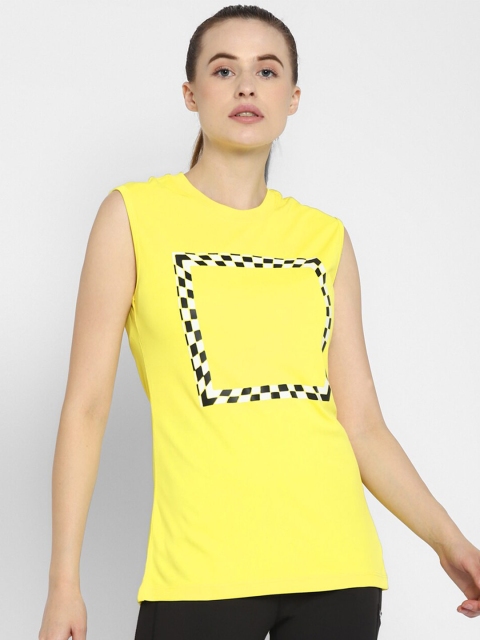 

OFF LIMITS Women Yellow Geometric Printed T-shirt