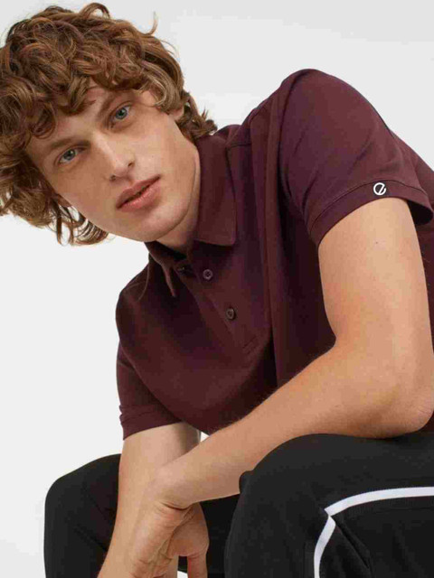 

Emerals Men Brown Extended Sleeves Pockets T-shirt