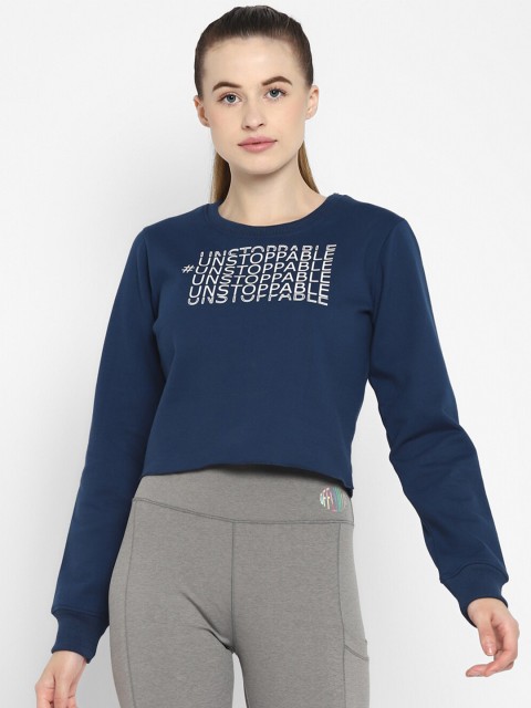 

OFF LIMITS Women Blue Printed Sweatshirt