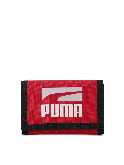 

Puma Red & White Printed Three Fold Wallet