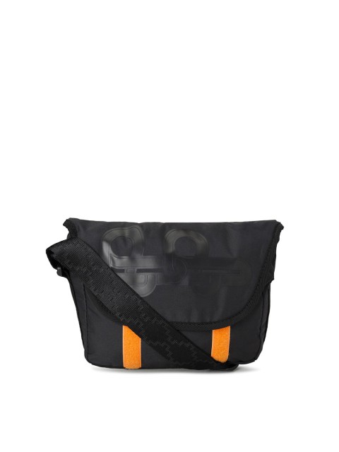

Puma Unisex Black & Orange Messenger Bag