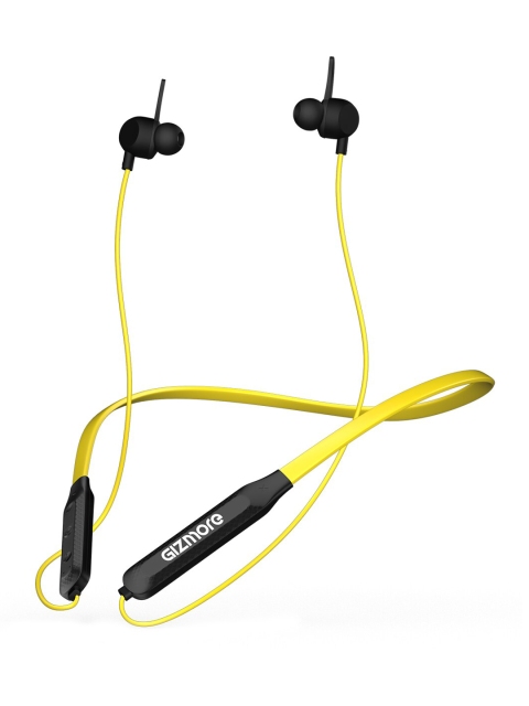 

GIZMORE Yellow Giz MN218 Bluetooth Wireless Neckband