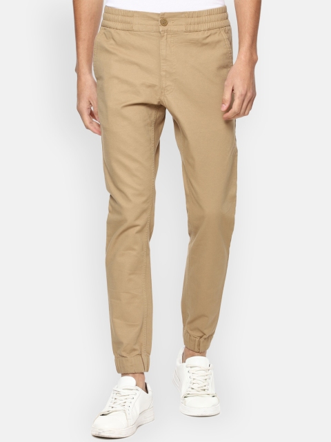 

Van Heusen Sport Men Khaki Brown Solid Joggers