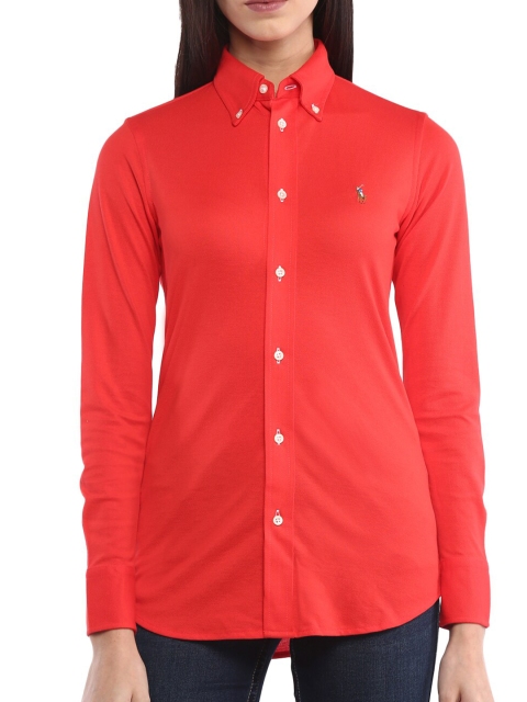 

Polo Ralph Lauren Red Shirt Style Top