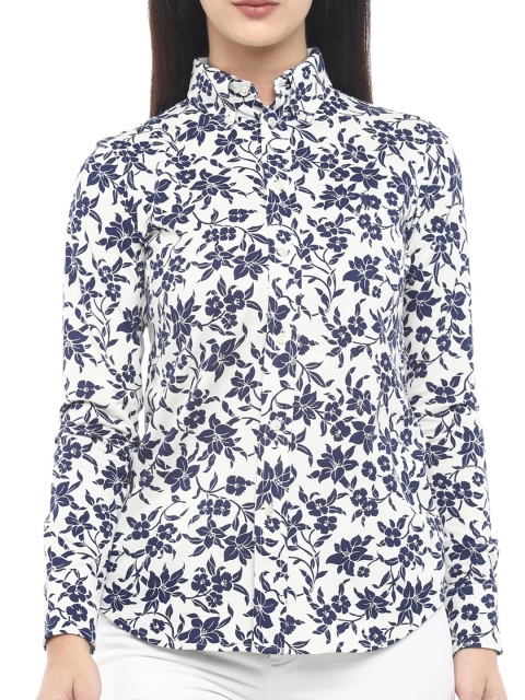 

Polo Ralph Lauren Blue Floral Print Top