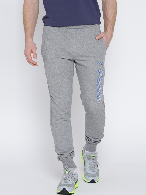 Puma Grey Melange Baby Terry Active Track Pants available at myntra for Rs.1819