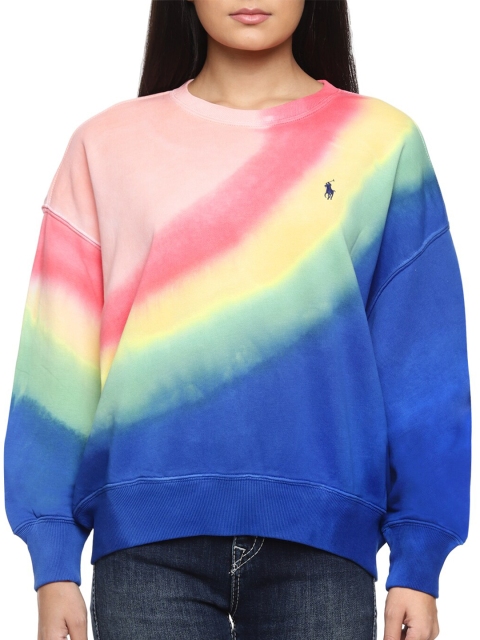 

Polo Ralph Lauren Women Multicoloured Colourblocked Sweatshirt, Multi