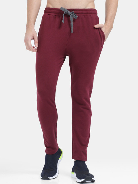 

Masculino Latino Men Maroon Solid E-Dry Cotton Track Pants