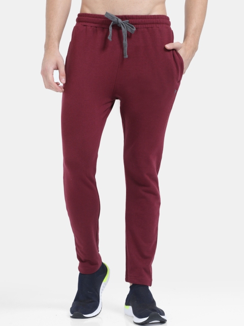 

Masculino Latino Men Maroon Solid e-Dry Cotton Track Pants