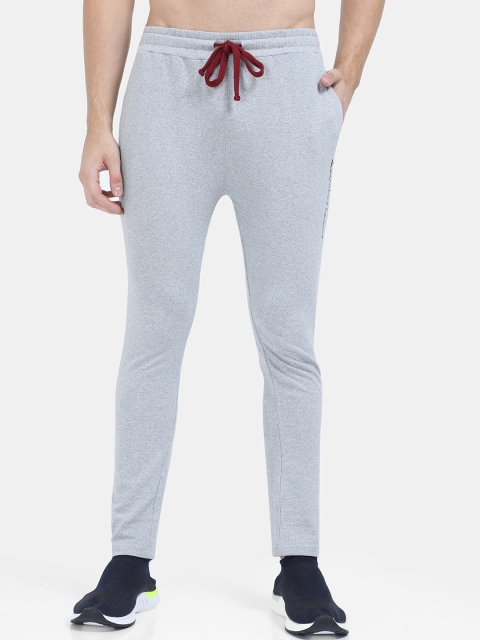 

Masculino Latino Men Grey Melange Solid e-Dry Cotton Track Pants