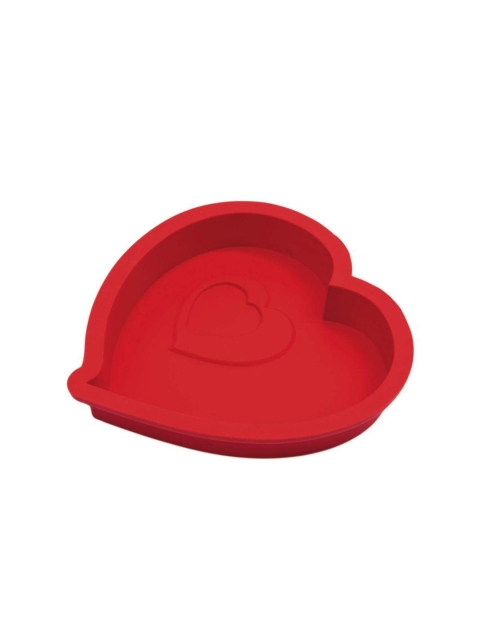 

Wonderchef Red Solid Heart-Shaped Silicone Cake Mould