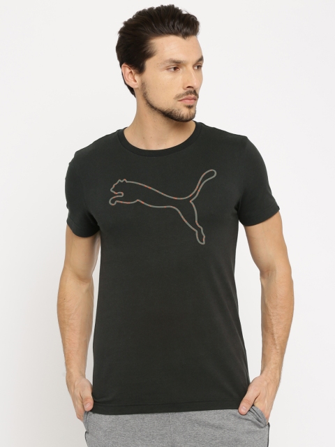 

Puma Men Black Puff Cat Print T-shirt