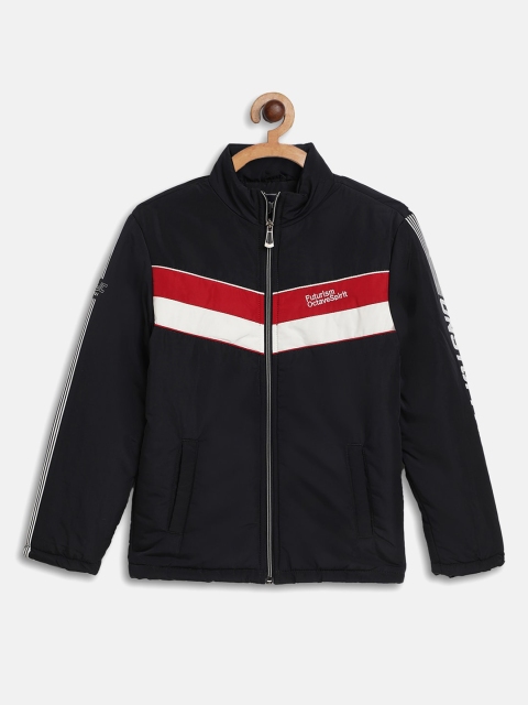 

Octave Boys Black Striped Padded Jacket