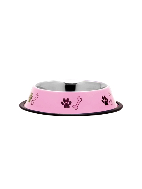 

Emily pets Pink & Black Printed Dishwasher Safe Stainless Steel Pet Bowl