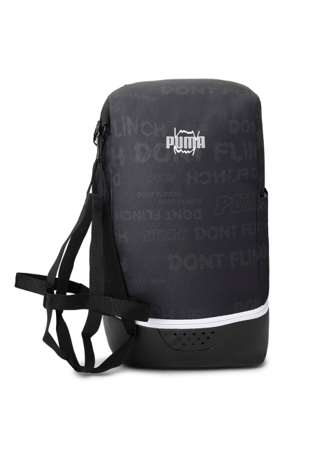 

Puma Unisex Black Typography Printed Backpack