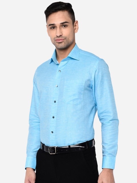 

METAL Men Blue Slim Fit Formal Shirt
