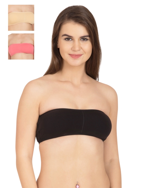 

Tweens Pack of 3 Full-Coverage Tube Bras TW278, Black