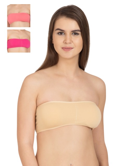 

Tweens Pack of 3 Full-Coverage Tube Bras TW278, Pink