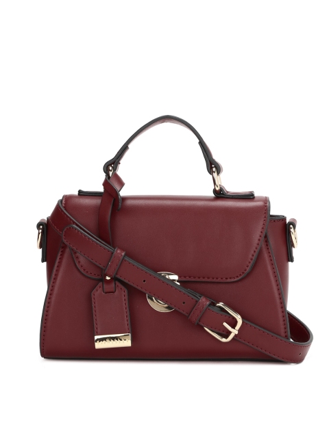 

Van Heusen Woman Maroon PU Structured Satchel