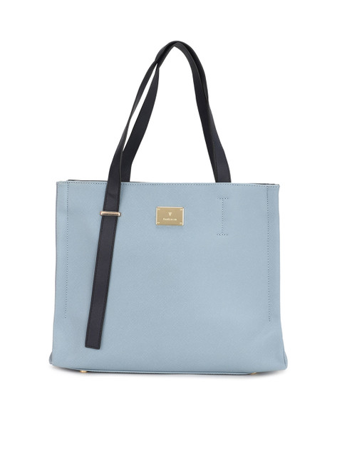 

Van Heusen Woman Blue PU Structured Handheld Bag