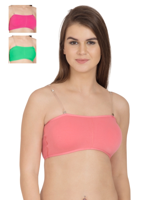 

Tweens Pack of 3 Full-Coverage Tube Bras TW279, Pink