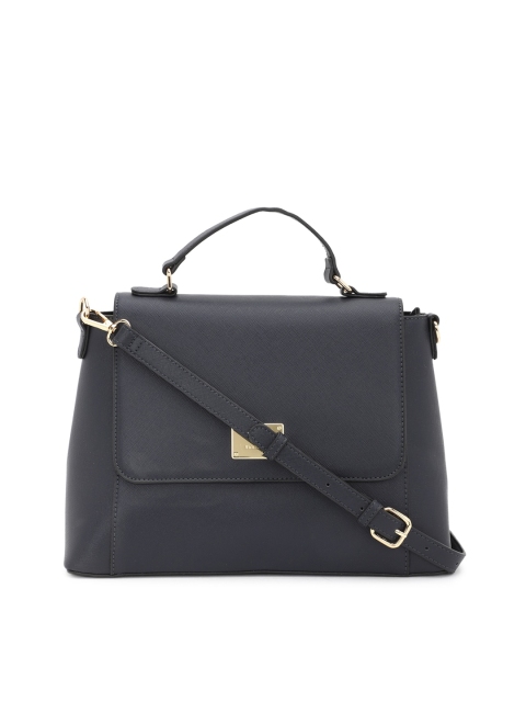 

Van Heusen Woman Navy Blue PU Structured Satchel