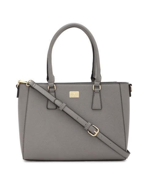 

Van Heusen Woman Grey PU Structured Handheld Bag with Tasselled