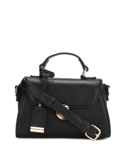 

Van Heusen Woman Black PU Structured Satchel