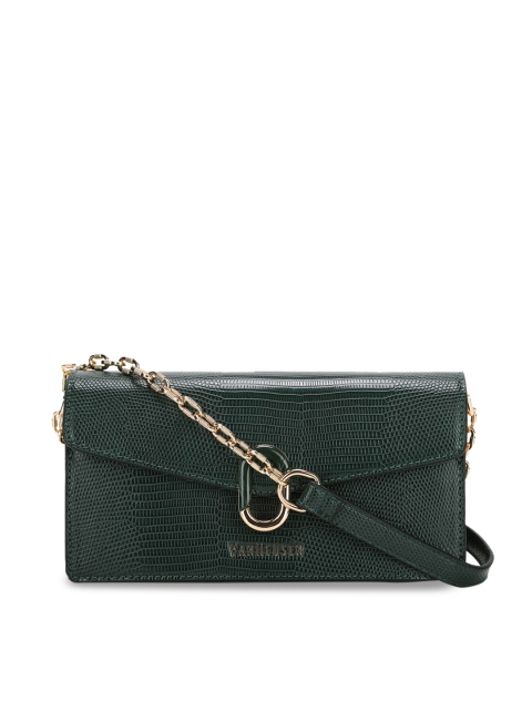 

Van Heusen Woman Green PU Structured Sling Bag