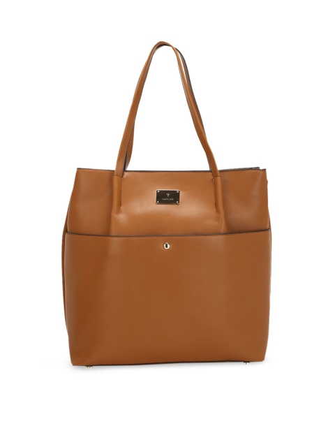 

Van Heusen Woman Brown PU Structured Shoulder Bag