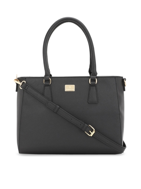 

Van Heusen Woman Black PU Structured Handheld Bag