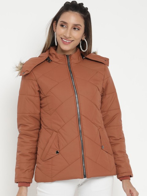 

V2 Value & Variety Women Brown Lightweight Parka Jacket