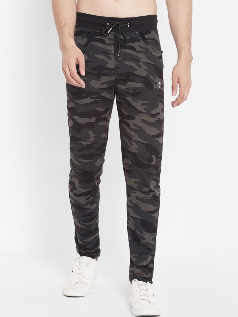 

SAPPER Men Camouflage Printed Slim-Fit Cotton Track pants, Multi