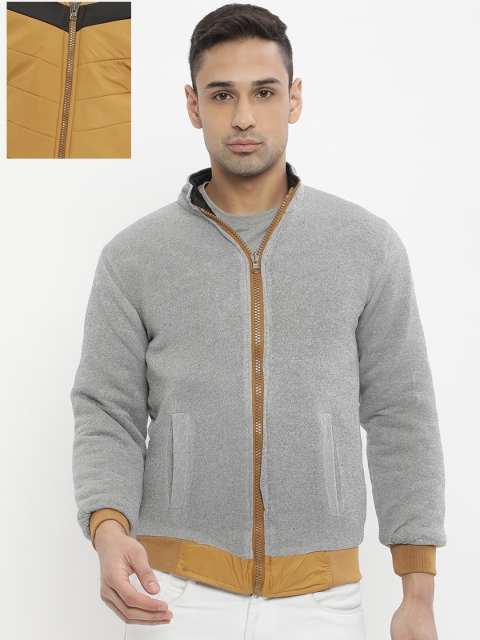 

V2 Value & Variety Men Mustard Colourblocked Lightweight Quilted Jacket