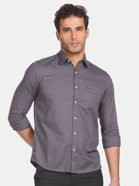 

Arrow Men Grey Pure Cotton Casual Shirt