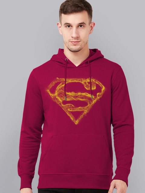 

Free Authority Superman Men Red Printed Hooded Sweatshirt