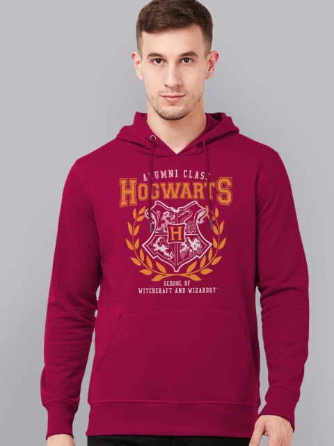 

Free Authority Harry Potter Men Magenta Printed Hooded Sweatshirt